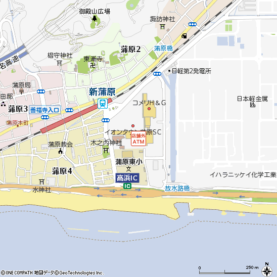 ザ・ビッグ蒲原店付近の地図